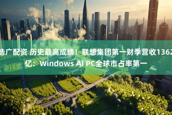 浩广配资 历史最高成绩！联想集团第一财季营收1362亿：Windows AI PC全球市占率第一