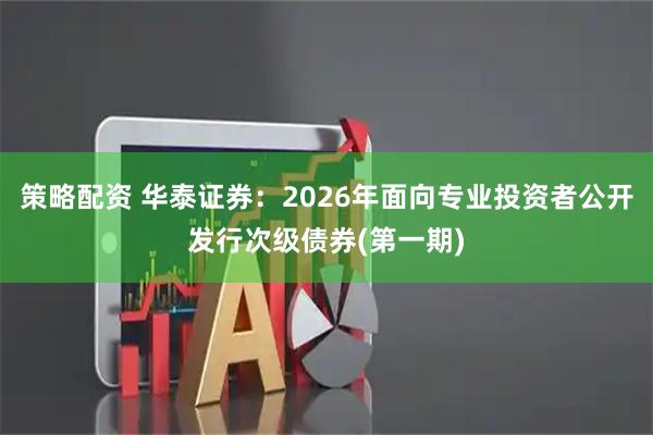 策略配资 华泰证券：2026年面向专业投资者公开发行次级债券(第一期)